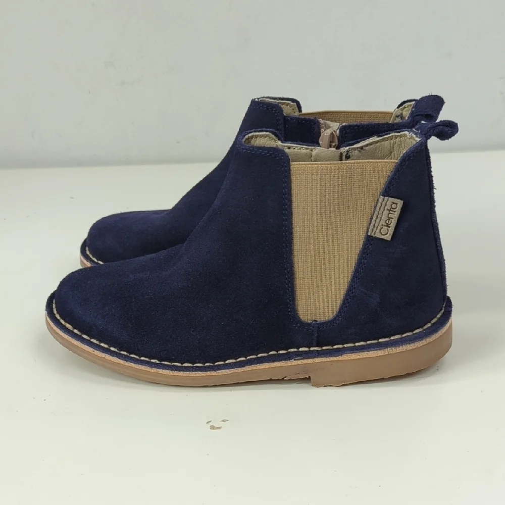 New Cienta Navy Suede Chelsea Boots‎ Size EU 32, US 1